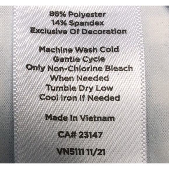 T by Talbots Full Zip Jacket Womens XL Navy White Check Activewear Pockets UPF - Picture 8 of 12